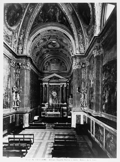 Innenansicht der Paolina-Kapelle, Vatikan, Rom von Italian Photographer